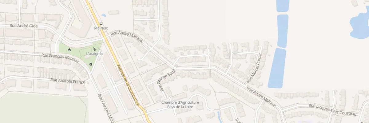 Plan du 22 Rue Maurice Druon à Trélazé