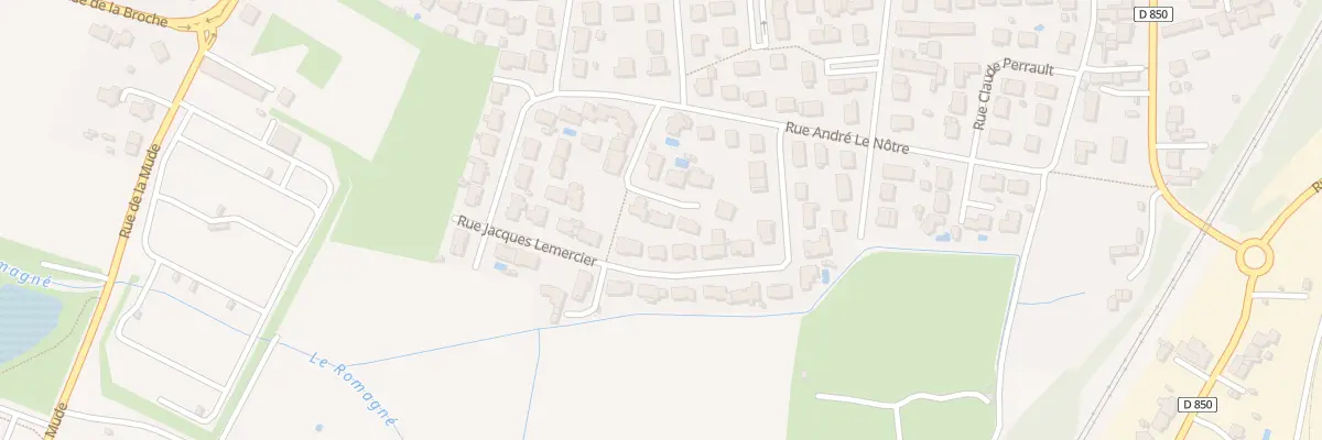 Plan du 15 All François d’Orbay à Niort