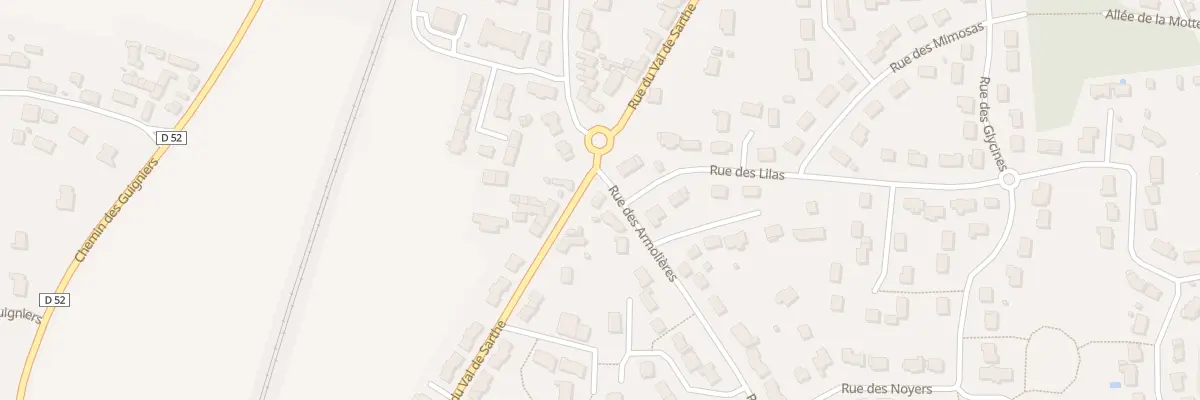 Plan du 43 Rue du Val de Sarthe à Tiercé