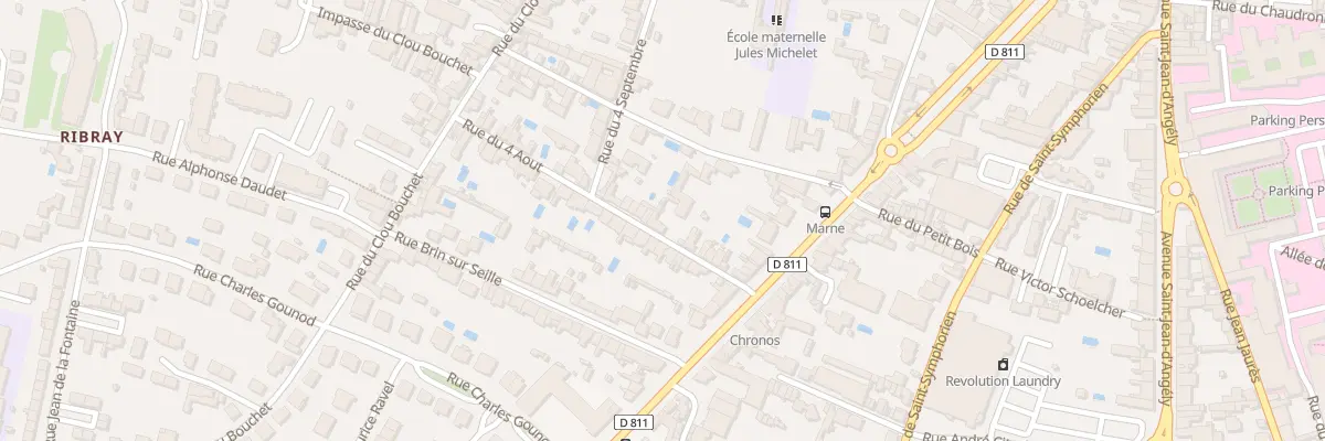 Plan du 12 Rue du 4 Aout à Niort