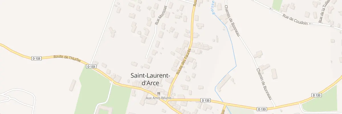 Plan du 206 Rte des Faures à Saint-Laurent-d’Arce