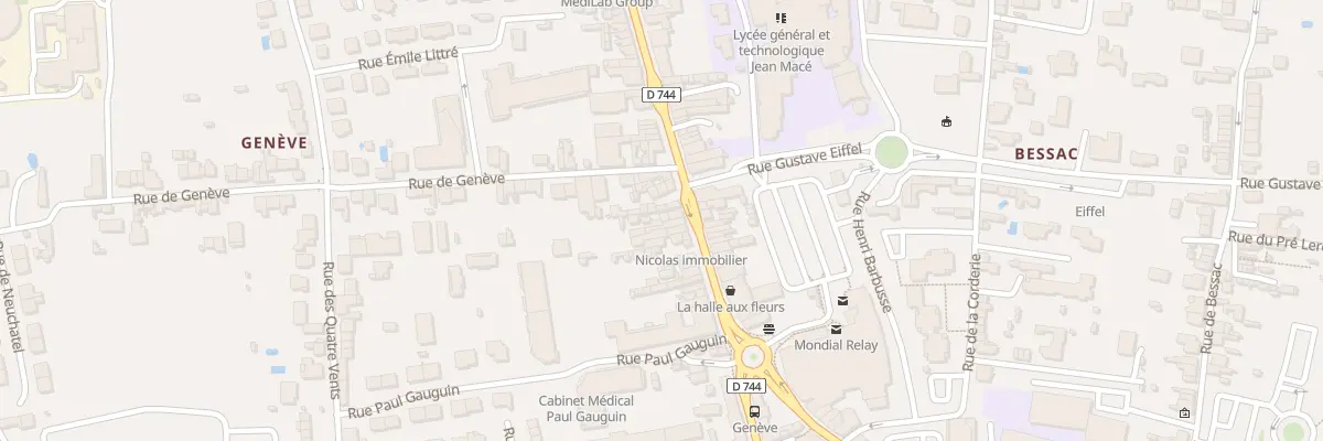 Plan du 33B Av du Mal de Lattre à Niort