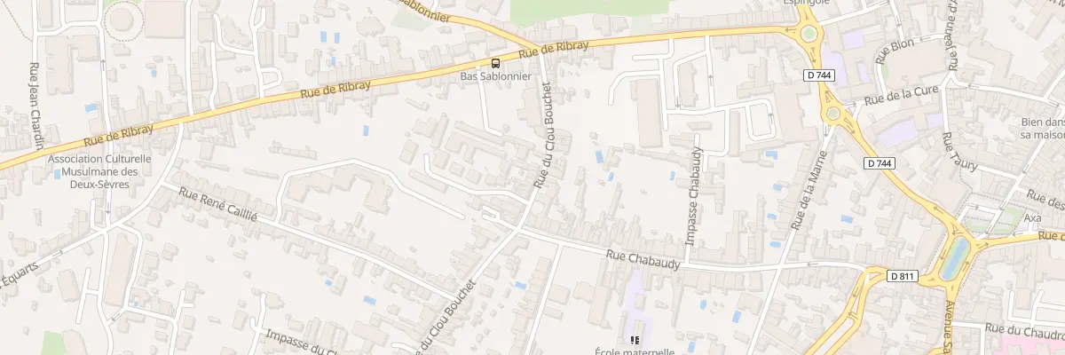 Plan du 24 Rue du Clou Bouchet à Niort