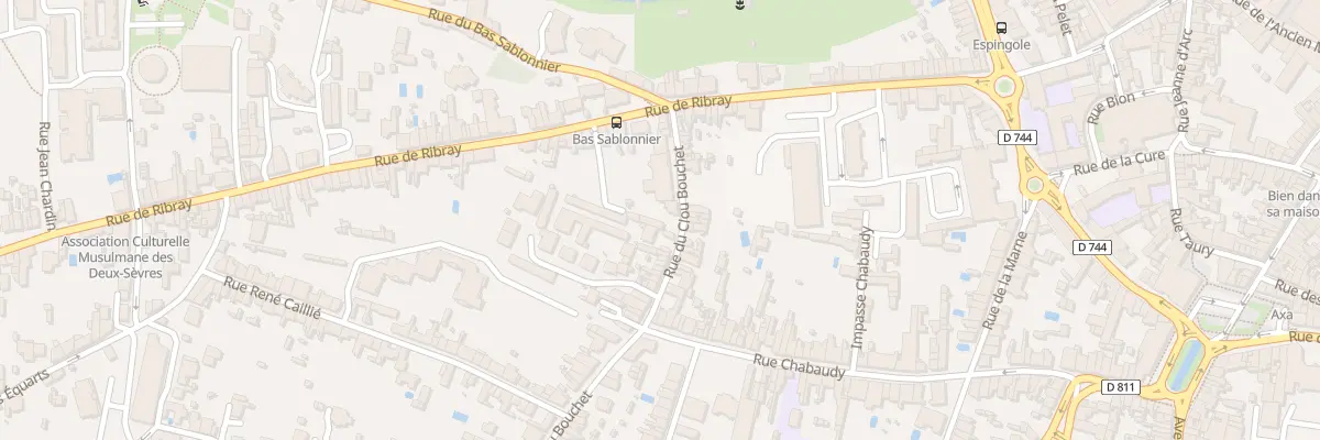 Plan du 14 Rue du Clou Bouchet à Niort