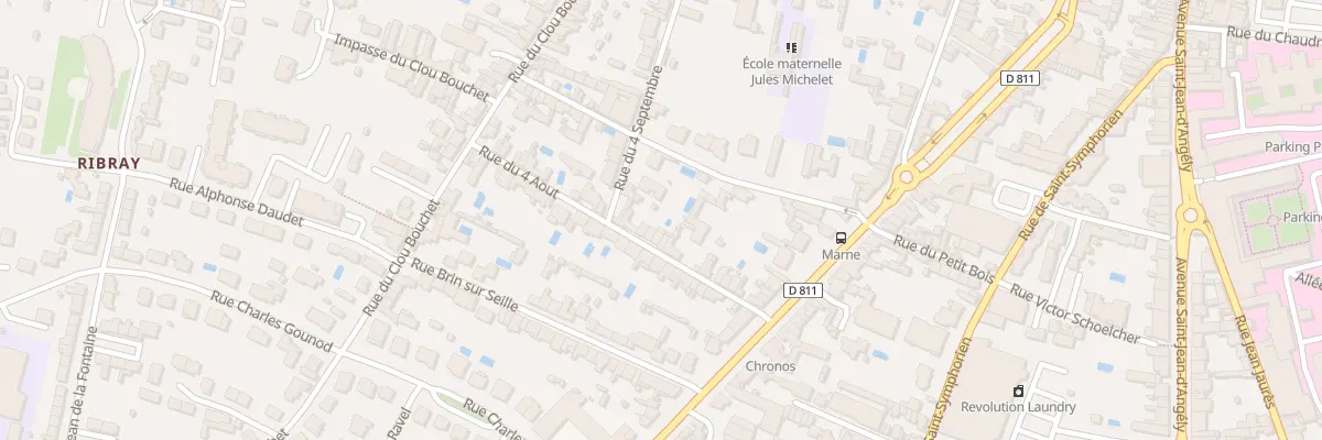 Plan du 16B Rue du 4 Aout à Niort