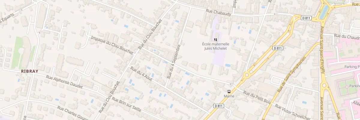 Plan du 25 Rue du 4 Septembre à Niort