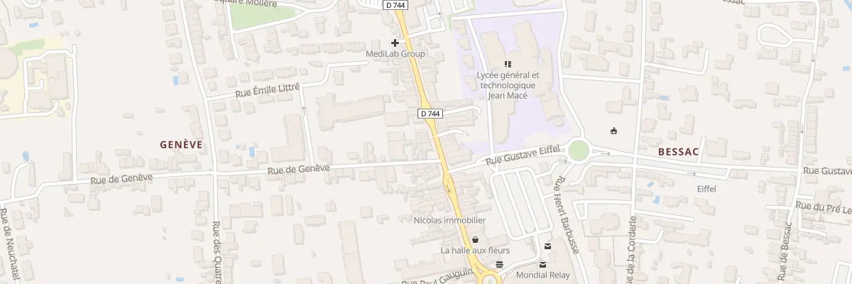 Plan du 45 Av du Mal de Lattre à Niort