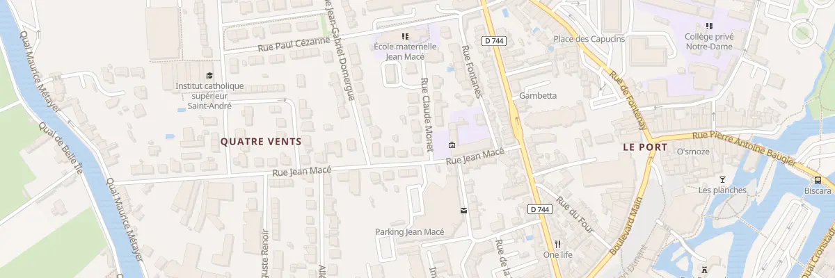 Plan du 1 Rue Claude Monet à Niort
