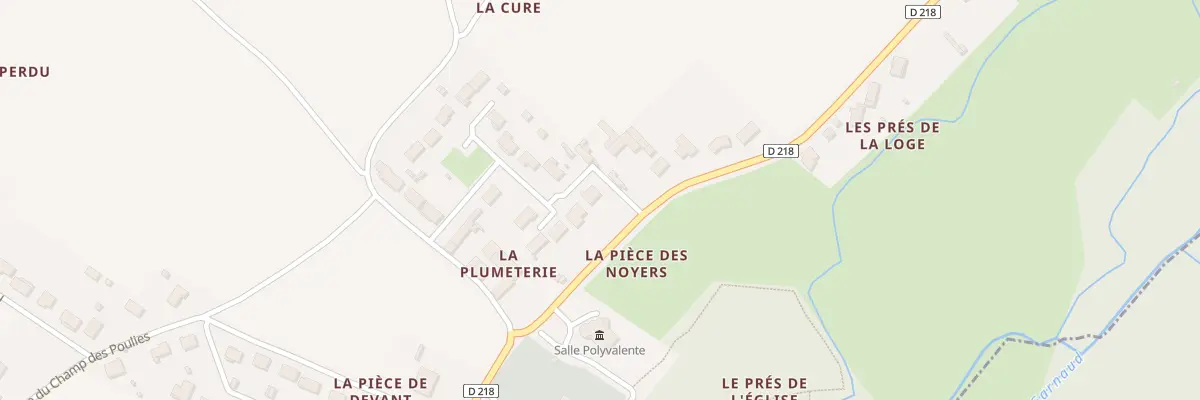 Plan du 12 All de la Plumeterie à Courcelles