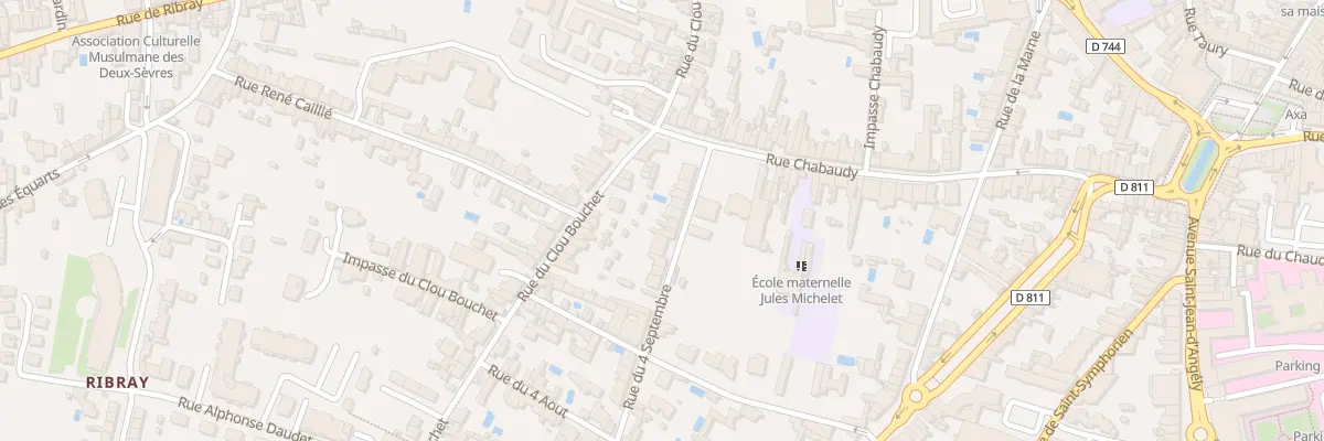 Plan du 14 Rue du 4 Septembre à Niort