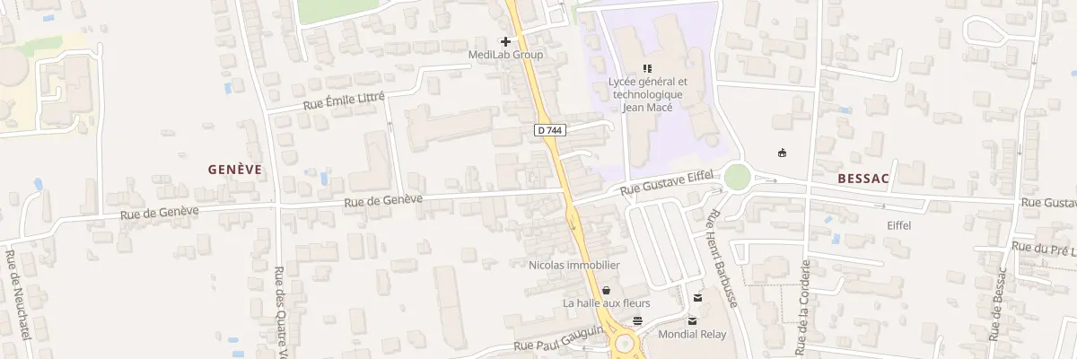 Plan du 2 Rue de Genève à Niort
