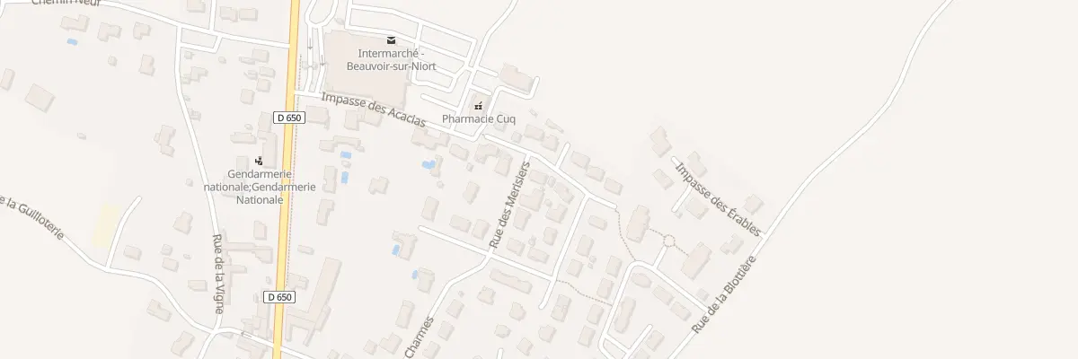 Plan du 80 Rue des Merisiers à Beauvoir-sur-Niort