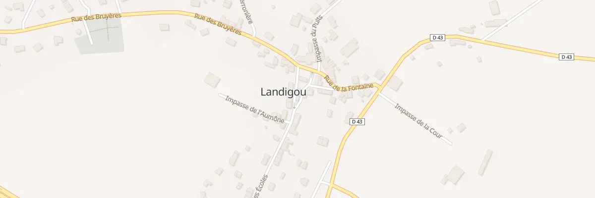 Plan du 3 Rue des Ecoles à Landigou