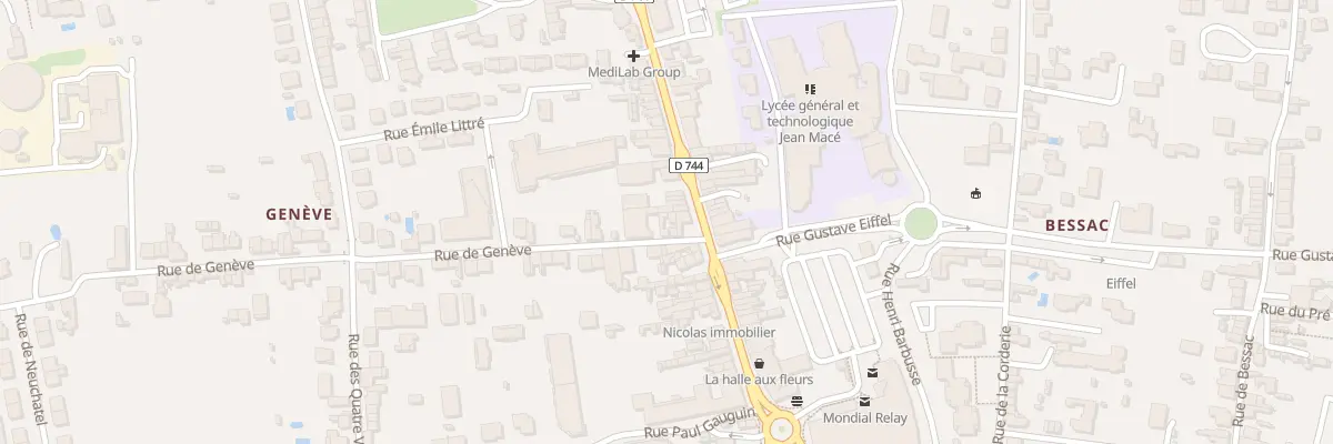 Plan du 2T Rue de Genève à Niort