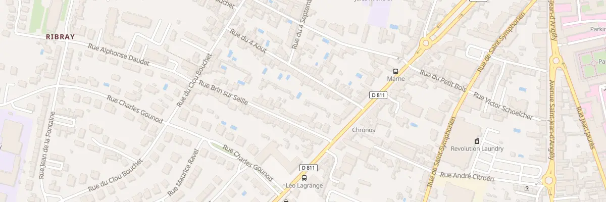 Plan du 13 Rue du 4 Aout à Niort