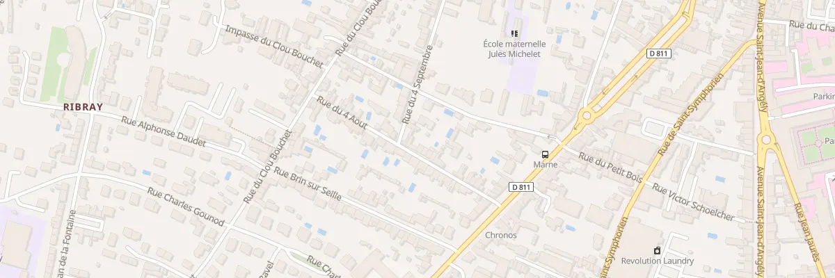 Plan du 18 Rue du 4 Aout à Niort