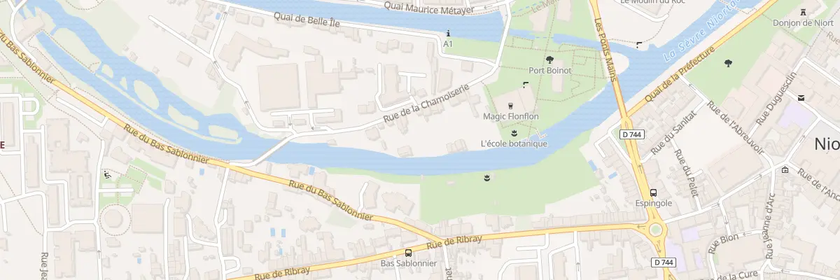Plan du 15 Rue de la Chamoiserie à Niort