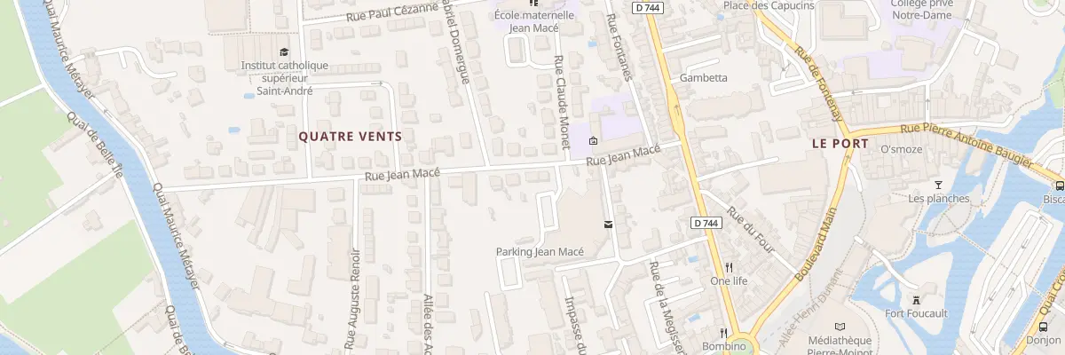 Plan du 17 Rue Jean Macé à Niort