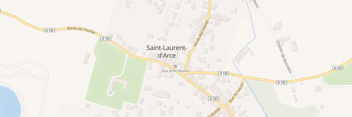 Plan du 1 Rte des Faures à Saint-Laurent-d’Arce
