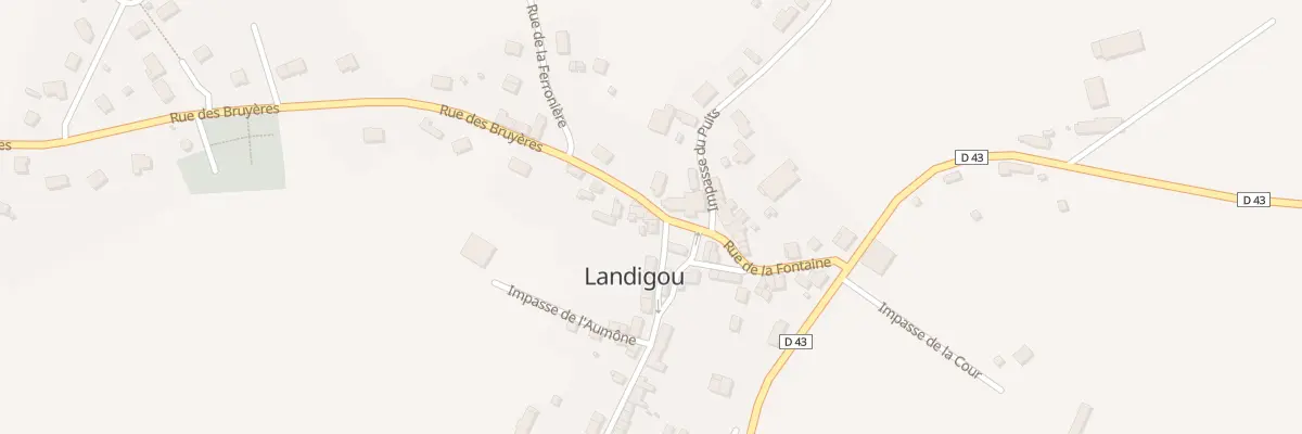 Plan du 4 Pl de l’Eglise à Landigou