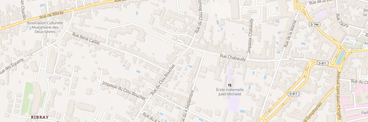 Plan du 51 Rue du Clou Bouchet à Niort