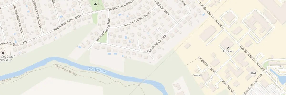 Plan du 17 Rue Marcel Clavé à Mont-de-Marsan