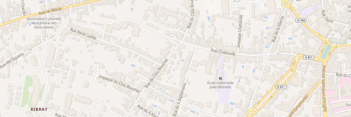 Plan du 55 Rue du Clou Bouchet à Niort