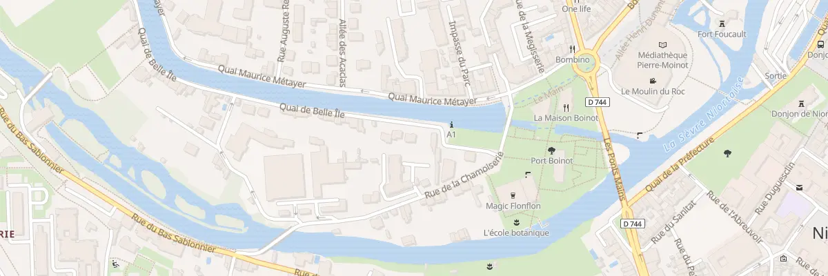 Plan du 7 Quai de Belle-ile à Niort