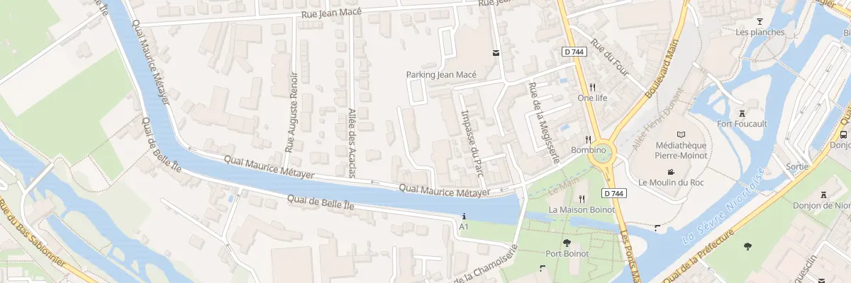 Plan du 9B Quai Maurice Métayer à Niort