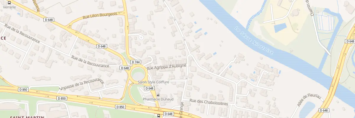 Plan du 21 Rue Agrippa d’Aubigné à Niort