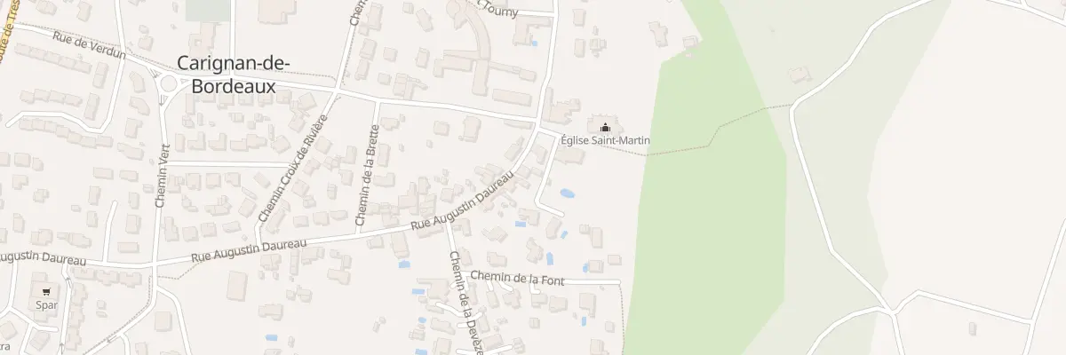 Plan du 70 Rue Augustin Daureau à Carignan-de-Bordeaux