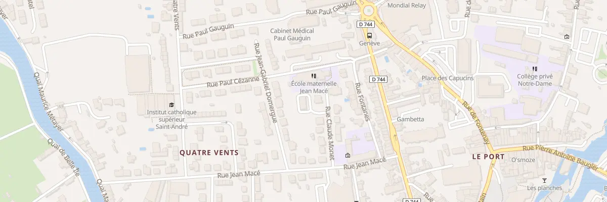 Plan du 9 Rue Claude Monet à Niort