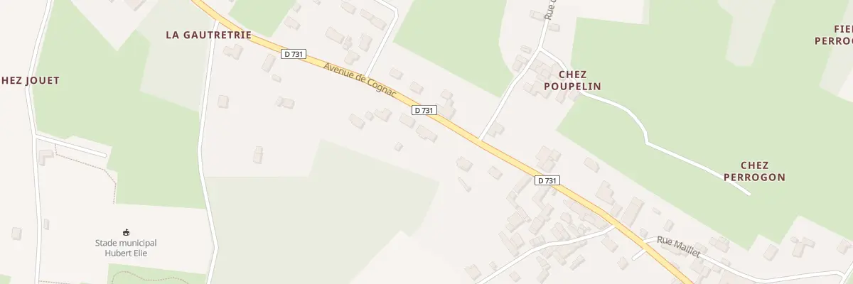 Plan du 164 Av de Cognac à Brizambourg