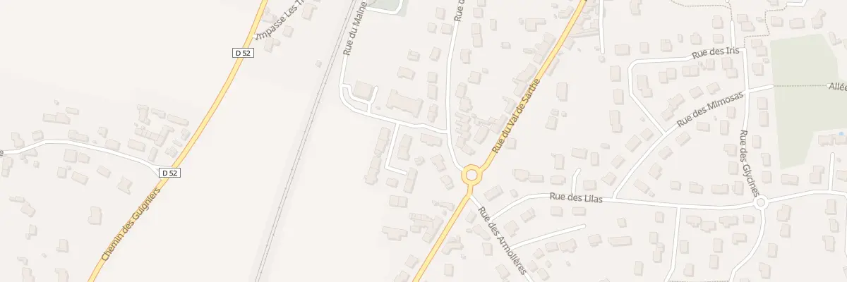 Plan du 3 Rue du Maine à Tiercé