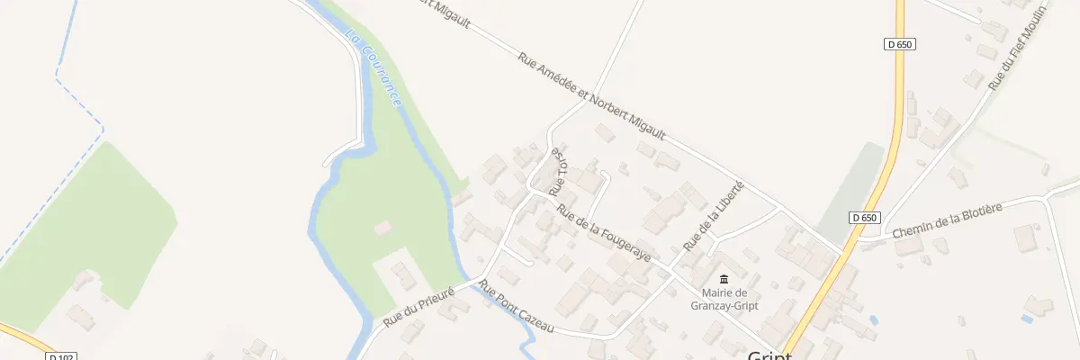 Plan du 26 Rue de la Fougeraye à Granzay-Gript