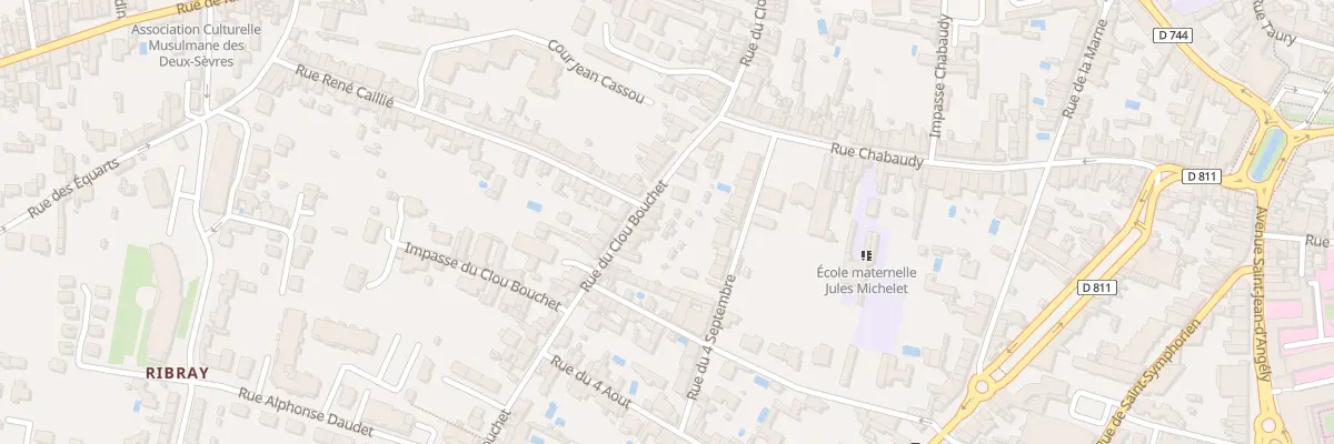 Plan du 65 Rue du Clou Bouchet à Niort