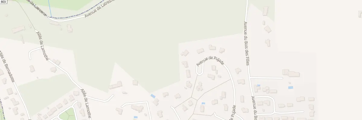 Plan du 14 Av de Pujade à Cénac