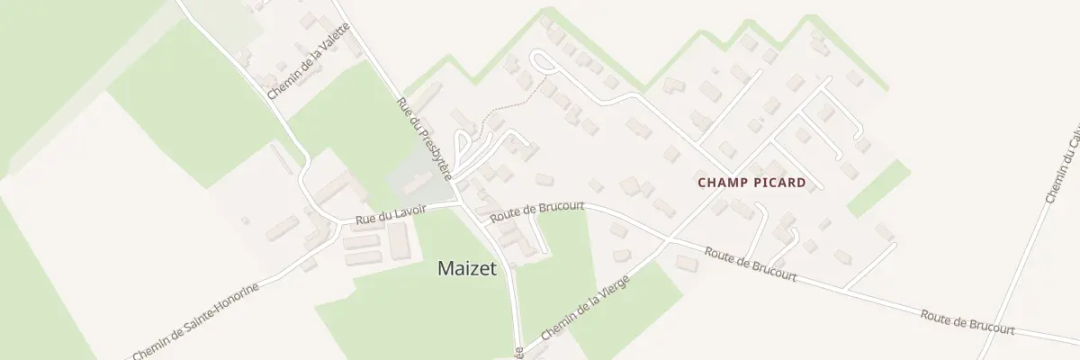 Plan du 3 Che de Brucourt à Maizet