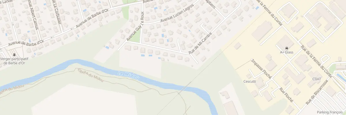 Plan du 14 Rue Marcel Clavé à Mont-de-Marsan