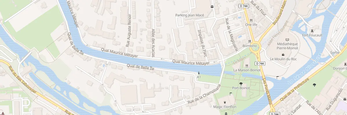 Plan du 13 Quai Maurice Métayer à Niort