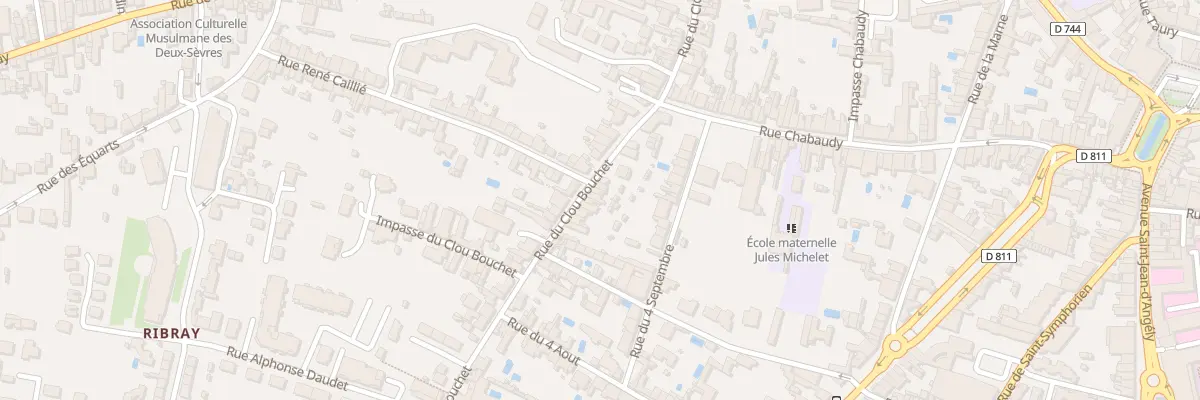 Plan du 67 Rue du Clou Bouchet à Niort