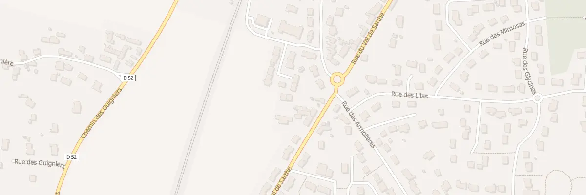 Plan du 34B Rue du Val de Sarthe à Tiercé