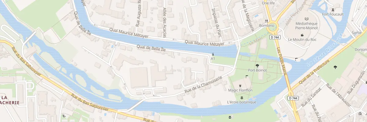 Plan du 9 Quai de Belle-ile à Niort