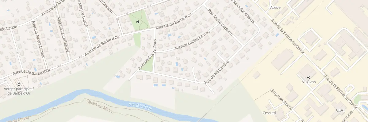 Plan du 11 Rue Marcel Clavé à Mont-de-Marsan