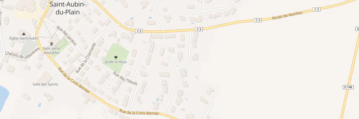 Plan du 9 Vge du Vieux Chêne à Saint-Aubin-du-Plain