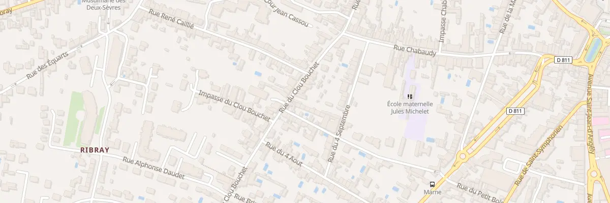 Plan du 77 Rue du Clou Bouchet à Niort