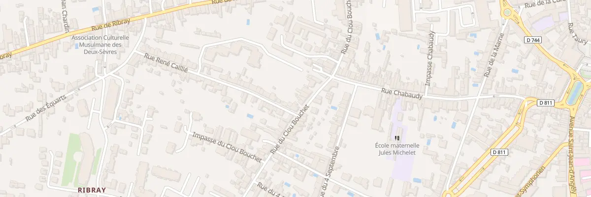 Plan du 66 Rue du Clou Bouchet à Niort