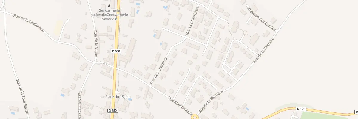 Plan du 94 Rue des Charmes à Beauvoir-sur-Niort