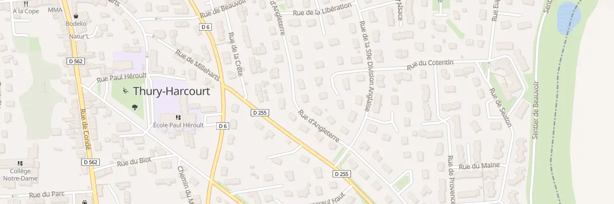 Plan du 15 Rue d’Angleterre à Thury-Harcourt-le-Hom