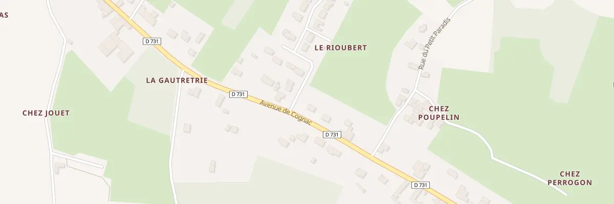 Plan du 161 Av de Cognac à Brizambourg